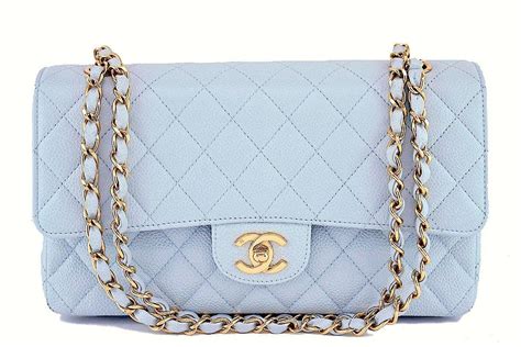 chanel baby blue flap bag|chanel classic flap bag price.